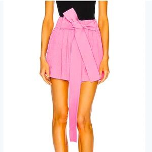 Pink Staud shorts 8